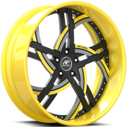 Amani Moderno Black and Yellow Wheels