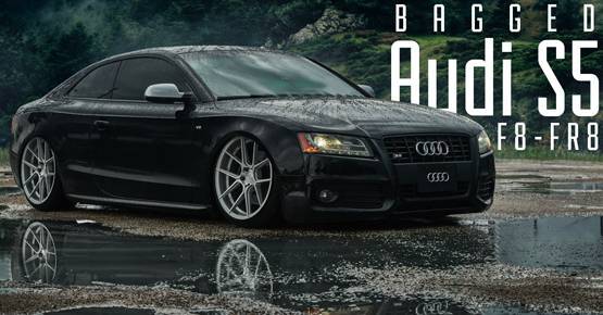 Bagged Audi S5 on Ferrada F8 -FR8 Wheels