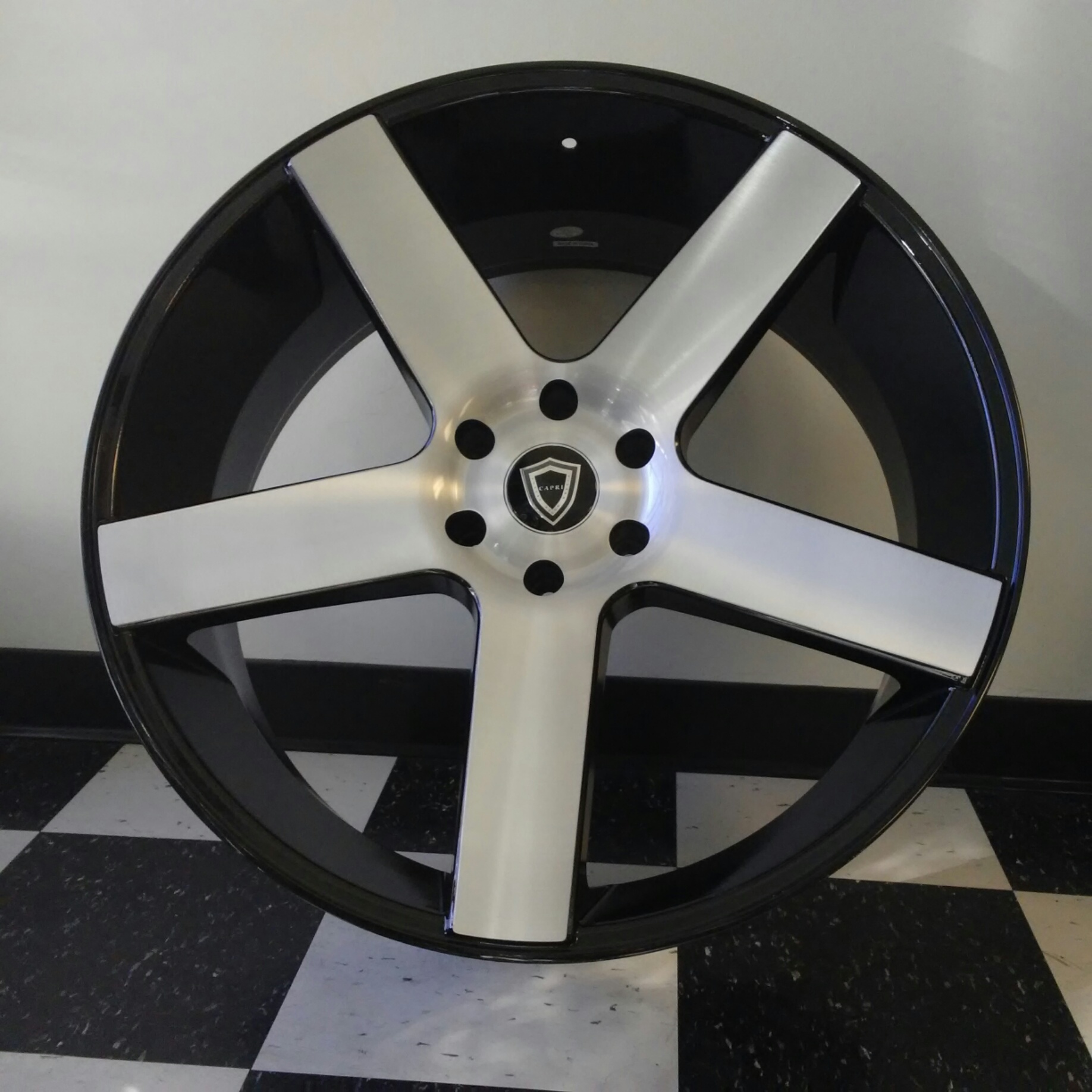 Capri 5288 Machined Gloss Black Wheels