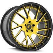 Forgiato Technica 2.2 Yellow and Black Wheels