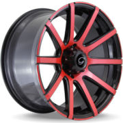 G-Line G0036 Red and Black Wheels