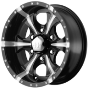 Helo HE791 MAXX-6 Black Milled Wheels