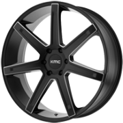 KMC KM700 Satin Black Milled Wheels