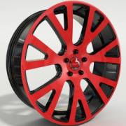 Pente Forseti Red and Black Wheels