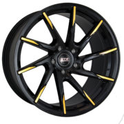 STR 621 Black and Gold Wheels