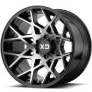 XD832 Chopstix Gloss Black Machined Wheels