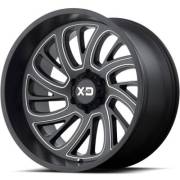XD126 Surge Satin Black Milled Wheels